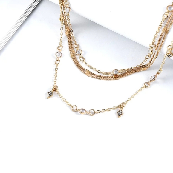 *Lake* Layered Stone Necklace - Picture 5 of 6